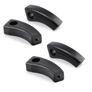 2x Lenkerbefestigung passend für 1"-25,4mm Lenker Pullback Riser 3,5" Craftride PB1 Alu schwarz Spar-Set