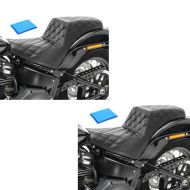 2x Selle Biplace Gel compatible avec Harley Davidson Dyna Fat Bob 08-17 Craftride SP6B Set Discount