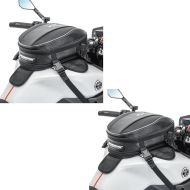 2x Motorrad Tankrucksack Bagtecs MR5 Hecktasche erweiterbar 11-15Ltr schwarz Spar-Set