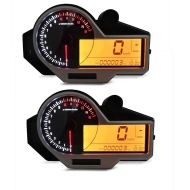 2x Motorrad Tachometer digital Zaddox SM18 Drehzahlmesser LCD Spar-Set