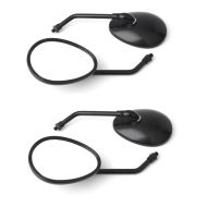 2x Motorrad Spiegel Paar (4 Stück) mit E-Prüfzeichen Craftride SC2 Rückspiegel universal schwarz Spar-Set