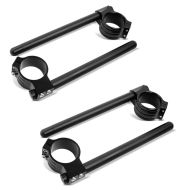 2x Stummellenker Clip On 50mm Durchmesser Alu Lenker Zaddox CP1 schwarz Spar-Set