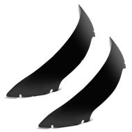 2x Windschild 5" passend für Harley Davidson Road Glide 15-24 Craftride schwarz Spar-Set