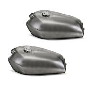2x Cafe Racer Tank VT1 passend für Vintage Scrambler Retro Motorrad-Umbauten unlackiert Craftride Spar-Set