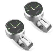 2x Lenkeruhr Motorrad Craftride Analog Uhr mit Lenkerhalter LK1 silber Spar-Set