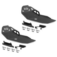 2x Protection moteur compatible avec BMW F 850 GS / F 750 GS 18-20 Motoguard noir Aluminium Bugspoiler Protection de bas de caisse Discount Set