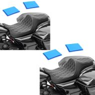 2x Gel Sitzbank passend für Harley Davidson Touring 08-24 Craftride FW6 Doppelsitzbank Spar-Set