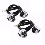 2x Commandes de Guidon compatible avec Harley Davidson Dyna Sportster Softail V-Rod 96-13 chrome Craftride Set Discount
