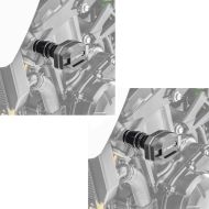 2x Sturzpads passend für Kawasaki Z 900 17-24 Crashpads Motoguard RX4 schwarz Spar-Set