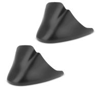 2x Bugspoiler passend für Harley Davidson Sportster 04-20 Motor Spoiler Craftride CP4 schwarz matt Spar-Set