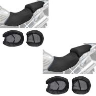 2x Housse de siège / housse de selle compatible avec BMW R 1200 GS 04-12 Tourtecs noir Discount Set