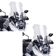 2 x Tourenscheibe passend für BMW R 1200 GS / Adventure 13-18 klar Windschutzscheibe Puig Spar-Set 6486W