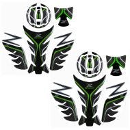 2x Tankpad set passend für Kawasaki Z 900 17-24 Tankdeckelschutz Zaddox TPS Spar-Set