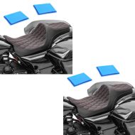 2x Gel Sitzbank passend für Harley Davidson Touring 08-24 Craftride FR6 Doppelsitzbank Spar-Set