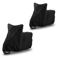 2x Abdeckplane passend für Vespa und Roller Craftride XL-XXL Abdeckhaube schwarz Spar-Set