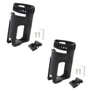 2x Motorrad Sturzbügel Lenker Flaschenhalter passend für Trinkflaschen Lautsprecher und Musikbox Tourtecs Spar-Set