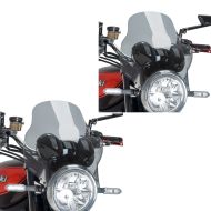 2 x Windschild Universal Puig Spar-Set Top Windschutzscheibe rauchgrau 1309h