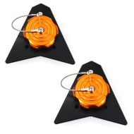 2x Bouchon d'essence moto Racing compatible avec KTM 690 SMC / R 08-17 bouchon de réservoir Zaddox ZT13 orange Discount Set