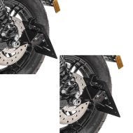 2x Seitlicher Kennzeichenhalter Universal Seitlich 20mm Radachsen Craftride LH6S Spar-Set