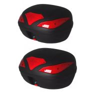 2x Motorrad Topcase Bagtecs TC1 43 Liter Universal Spar-Set