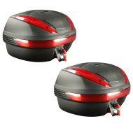 2x Motorrad Topcase Bagtecs PT 30 Liter schwarz Spar-Set