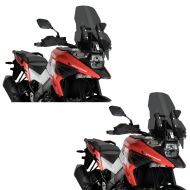 2 x Tourenscheibe passend für Suzuki V-Strom 1050 / XT 20-24 dunkel getönt Windschutzscheibe Puig Spar-Set 20411F