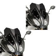 2 x Tourenscheibe passend für BMW R 1200 RS 15-18 dunkel getönt Windschutzscheibe Puig Spar-Set 7616F