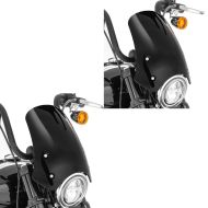 2x Pare brise / Bulle saute pour chopper + cruiser universal FB2 noir Discount Set
