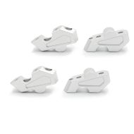2x Lenkererhöhung 23mm passend für BMW F 750 GS 18-23 Tourtecs silber Spar-Set