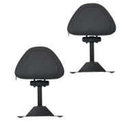 2x Fahrer Rückenlehne passend für BMW R1200/1250GS 13-24 Tourtecs schwarz Spar-Set
