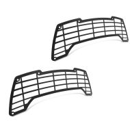 2x Scheinwerfergitter Frontscheinwerfer passend für Harley Davidson Pan America 1250 21-24 Lampenschutzgitter Motoguard SG1 schwarz Spar-Set