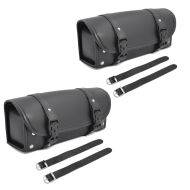 2x Sacoche à outils ronde pour Moto Custom Retro Scrambler Craftride RB2 noir Discount Set