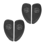 2x Tankpad Knieschoner passend für Custom und Retro-Bikes Craftride PD2 schwarz Spar-Set