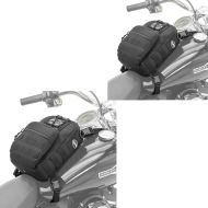 2x Motorrad Tankrucksack Craftride Dark Gear 9L mit Riemenbefestigung Spar-Set