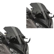 2 x Racingscheibe passend für Kawasaki NINJA 1000 SX 20-24 dunkel getönt Verkleidungsscheibe Puig Spar-Set 20471F