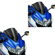 2 x Racingscheibe Z passend für Suzuki GSX-R 750 / 600 08-10 dunkel getönt Verkleidungsscheibe Puig Spar-Set 4629F