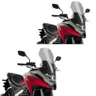 2 x Tourenscheibe passend für Honda NC 750 X 21-24 rauchgrau Windschutzscheibe Puig Spar-Set 20752H