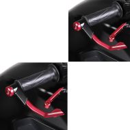 2x Motorrad Hebelschützer Lever Guard Bremshebel Kupplung Hebelschutz X1 rot Spar-Set