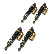 2x Motorrad Stossdämpfer hinten 340mm Federbein Paar Universal Zaddox RS2 schwarz-gold Spar-Set