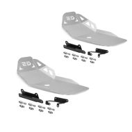 2x Protection moteur compatible avec BMW F 850 GS / F 750 GS 18-20 Motoguard argent Aluminium Bugspoiler Protection de bas de caisse Discount Set