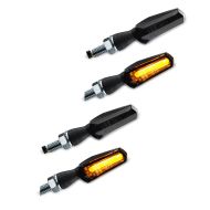 2x LED Blinker Motorrad Lumitecs TX15 E-Prüfzeichen 2 Stück vorne-hinten schwarz getönt Spar-Set