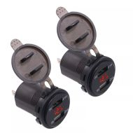 2x 12V Motorrad USB Steckdose Lumitecs US11 Spar-Set