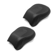 2x Sozius Sitz passend für Harley Davidson Fat Boy 07-17 Craftride Beifahrersitz schwarz Spar-Set