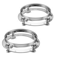 2x Montagering Scheinwerfer 7" Zoll passend für Harley Davidson Hauptscheinwerfer Craftride chrom Spar-Set