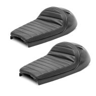 2x Sitzbank Solo Höcker passend für Caferacer Retro Scrambler Umbau Craftride HP3 schwarz Spar-Set