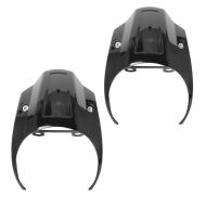 2x Masque de phare compatible avec Harley Davidson Softail Street Bob 18-24 Carénage de phare Craftride RM5 Pare-brise noir Set Discount