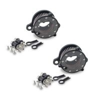 2x Luftfilter Kit Clear passend für Harley Davidson Sportster Modelle 04-16 Craftride Spar-Set