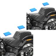 2x Selle Biplace Gel compatible avec Harley Davidson Softail Street Bob 18-24 Craftride SP8B Set Discount