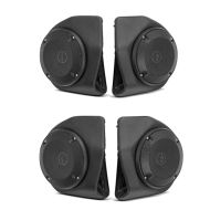 2x Lautsprecher-Kit passend für Harley Davidson King Tour Pak Topcase Touring 14-24 Craftride schwarz Spar-Set
