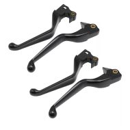 2x Levier de frein et levier d'embrayage pour les modèles compatible avec Harley Davidson Craftride RK4 noir Set Discount